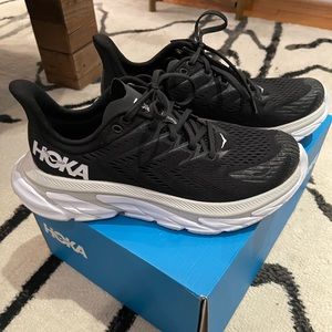 Black HOKA Clifton Edge, size 9 (worn twice)